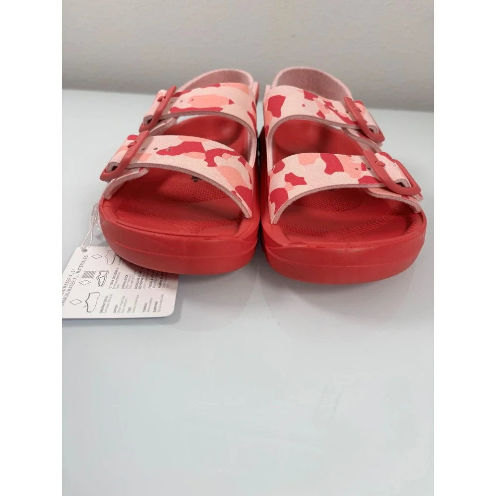 Birkenstock Girls 34 US 3 Pink Camo Milano Sandals NWOB Waterproof Birko-Flor